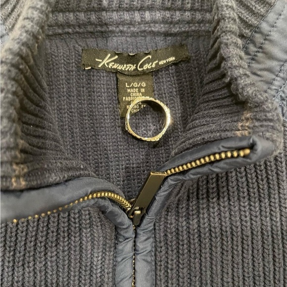 Kenneth Cole Zip Up Sweater NWOT - Picture 3 of 3